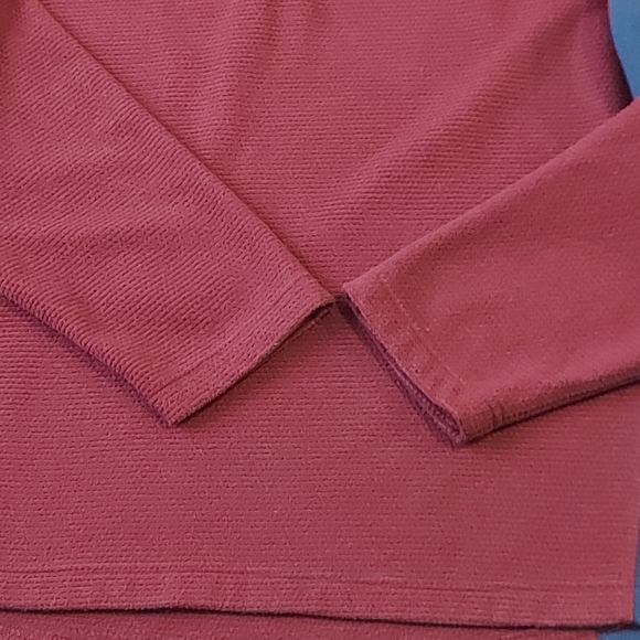 Lands' End Sweater With Collar and Zipper - Picture 4 of 12